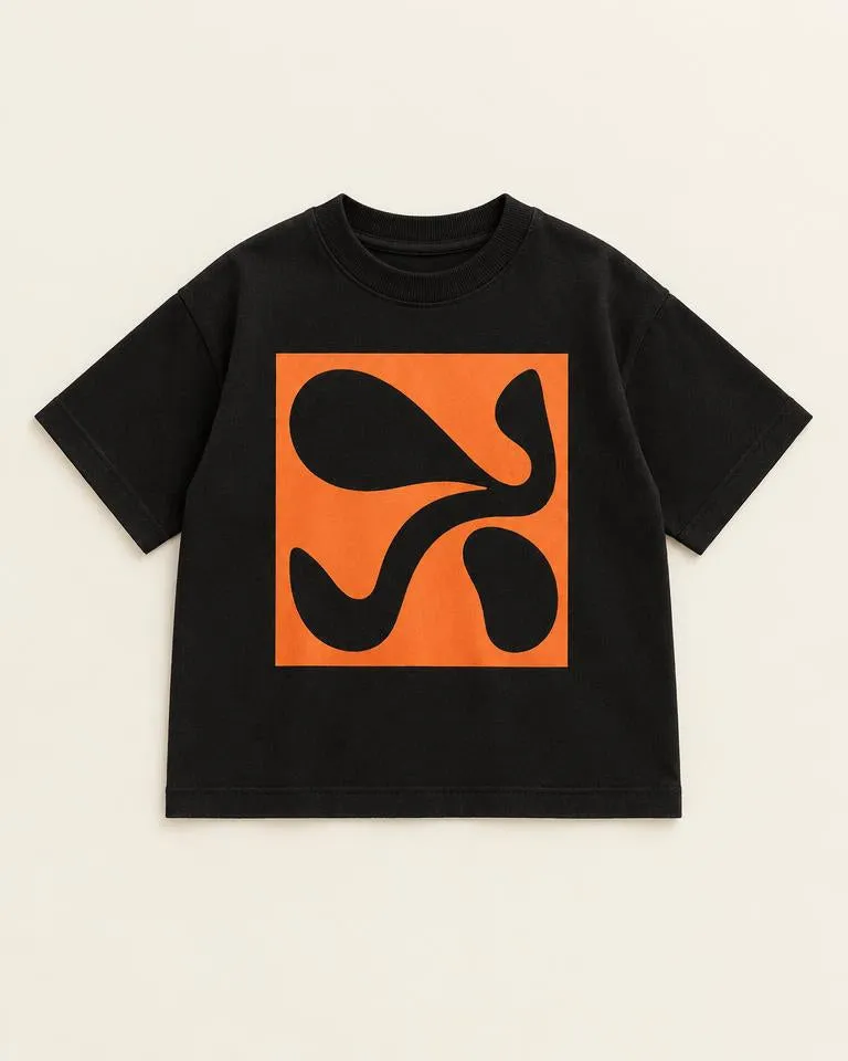 Abstract Box Tee — Oranje