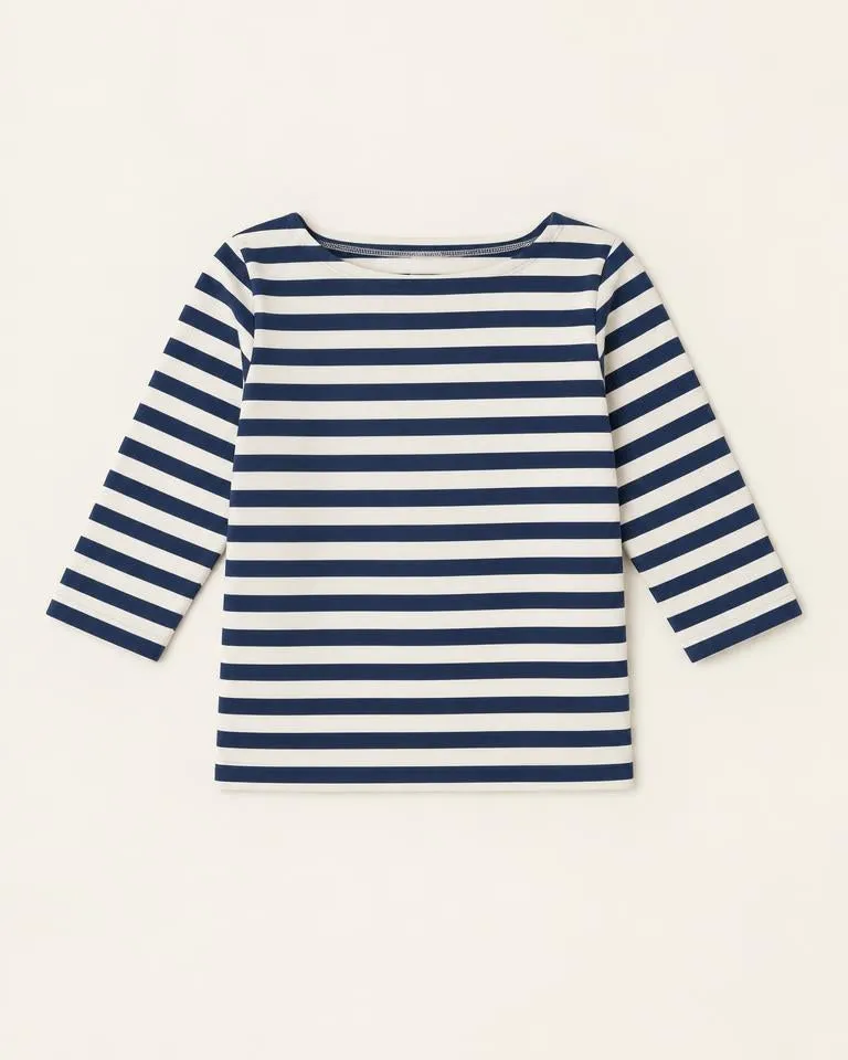 Breton Stripe Tee — Navy