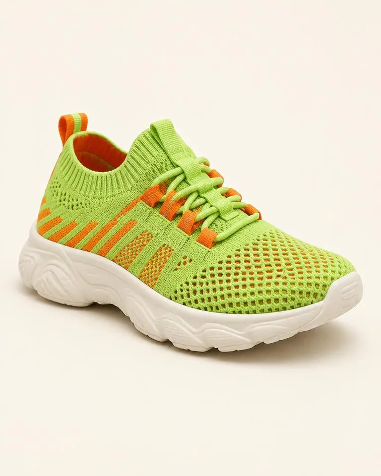Neon Knit Racer — Groen