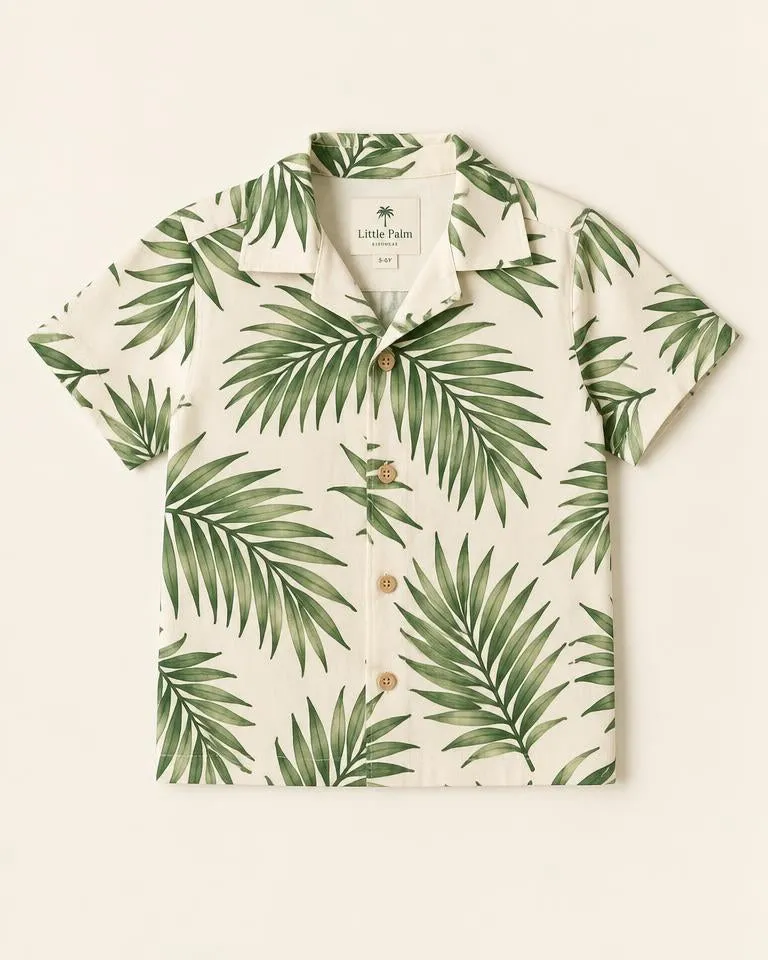 Palm Cuban Shirt — Zand