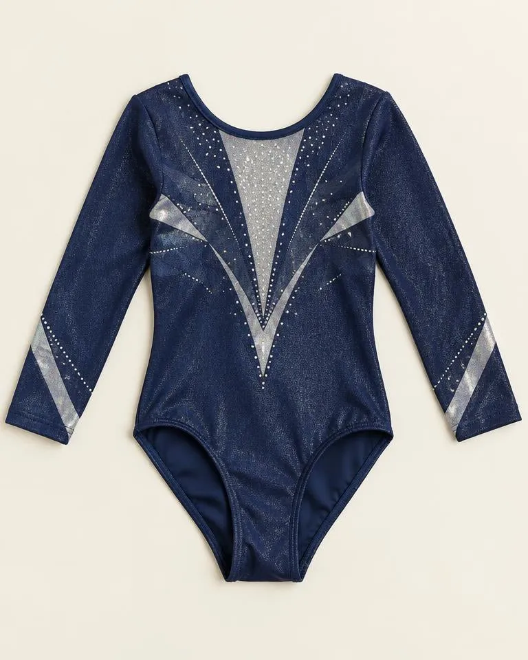 Starlight Gym Leotard — Navy
