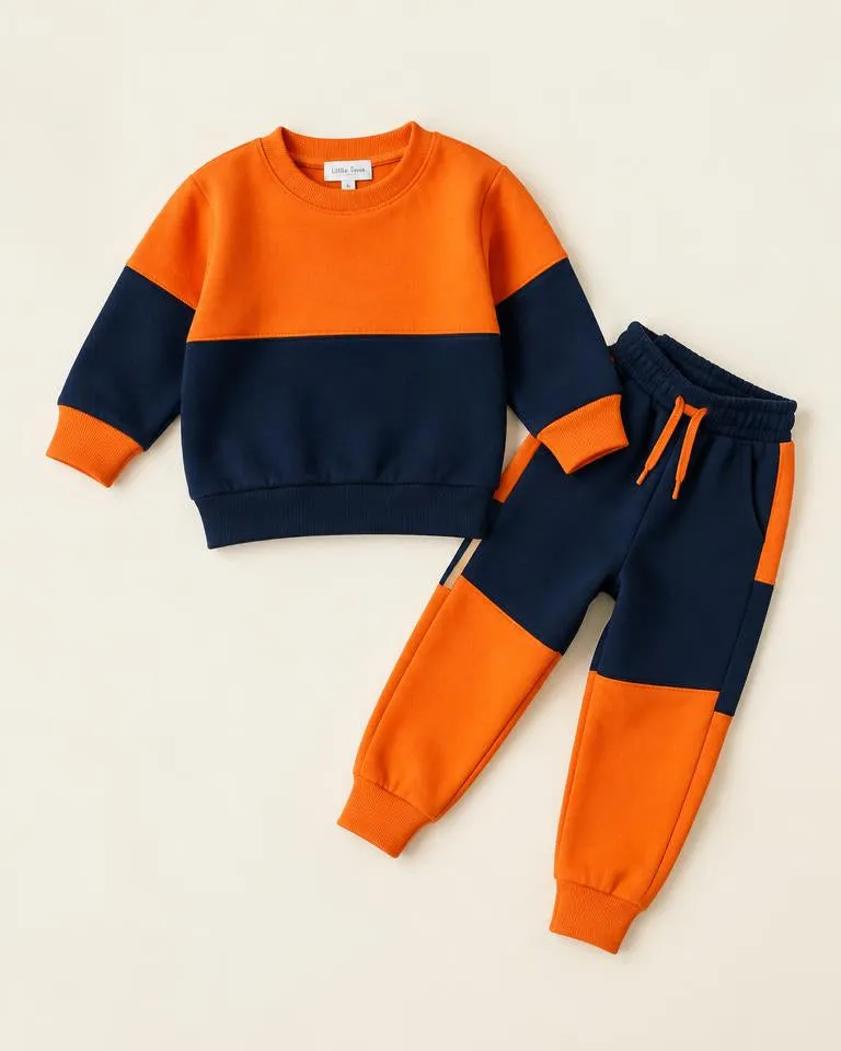 Sunset Colorblock Set — Navy