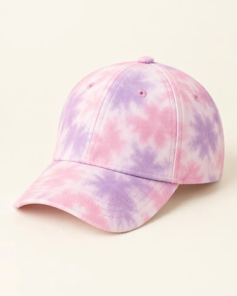 Tie-Dye Baseball Cap — Roze