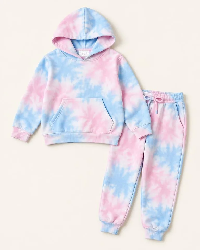 Tie-Dye Cloud Set — Blauw