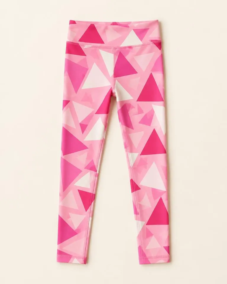 Triangle Sport Leggings — Roze